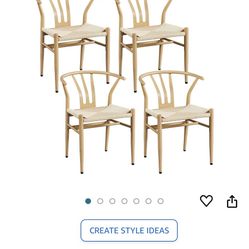 Mid Century Wishbone Dining Chairs -4 