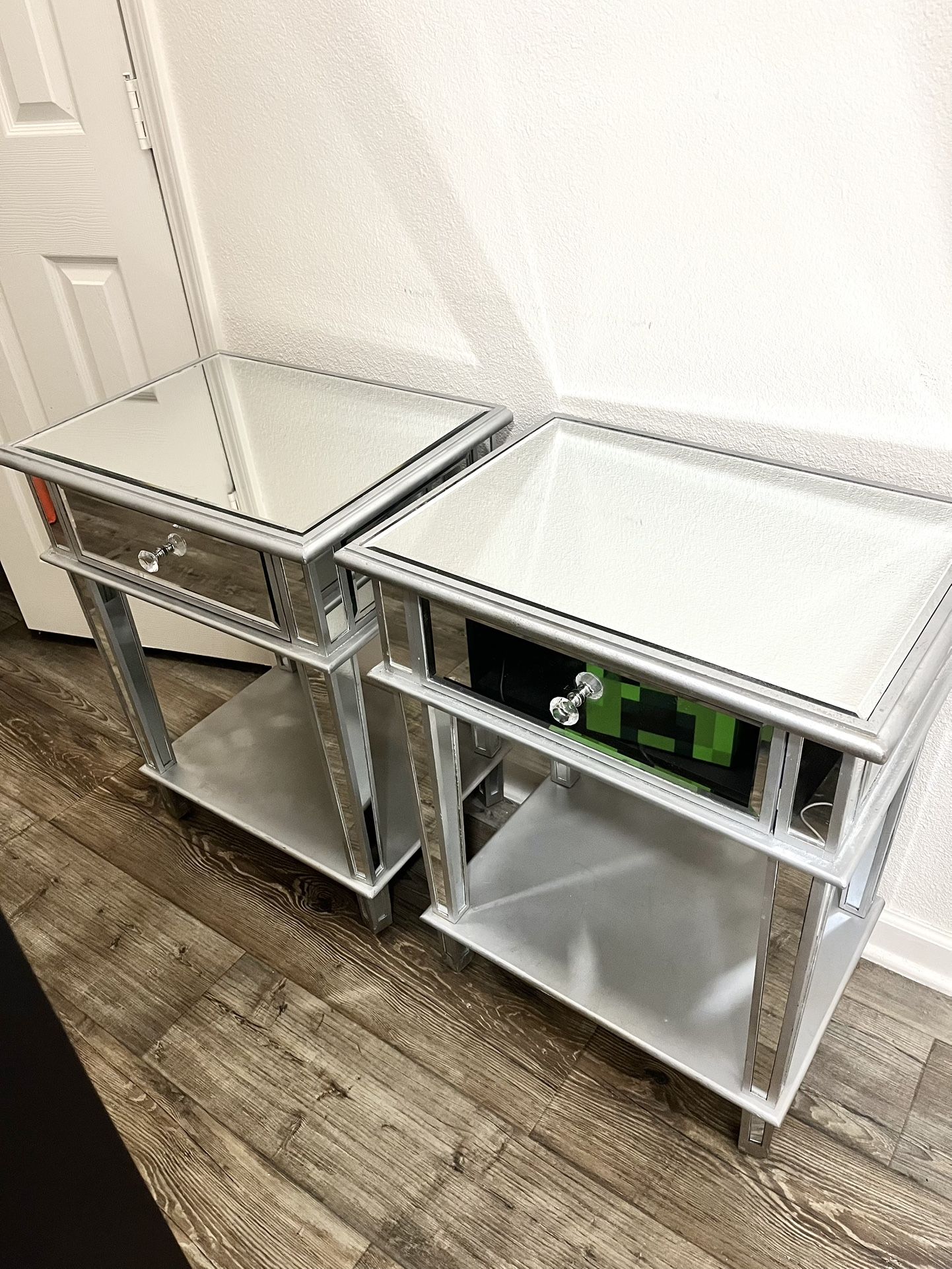 2 Mirror End Tables