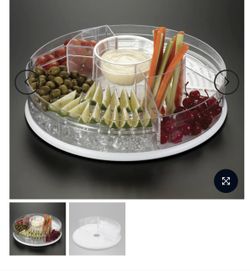 Swivel Food Tray With Compartments