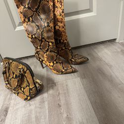 ALDO BAG + STEVE MADDEN BOOTS SIZE 7.5