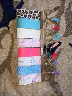 Leather keyfob keychain