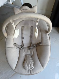 Momcozy Baby Bouncer – Beige/Cream