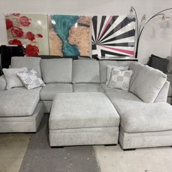 Gabyleigh Stain Resistant Fabric 2Pc Sectional