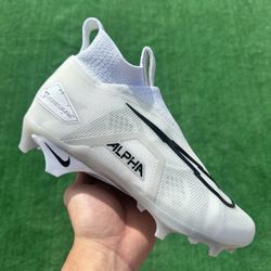 NIKE ALPHA MENACE ELITE 3 “WHITE / BLACK” FOOTBALL CLEATS (Size 7, Men’s)