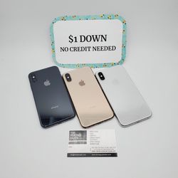 Apple iPhone X/ XS - 90 DAY WARRANTY - $1 DOWN - NO CREDIT NEEDED 