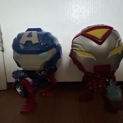 FUNKO Pop “Captain America” & “Iron Man”