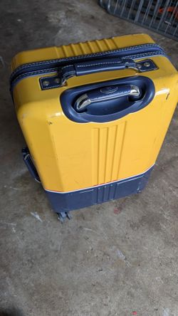 Tommy Hilfiger Twins Plus Plastic Hard Luggage Unisex Trolley Bag- Yellow