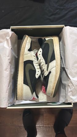 Travis Scott Jordan 1 low Olive