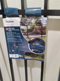 Fence Panel And Line Posts