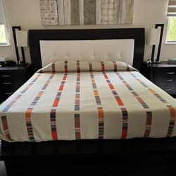 King Bed Frame And Night Tables