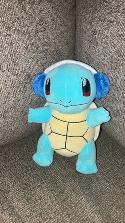 Holiday Squirtle Plush with Winter Earmuff