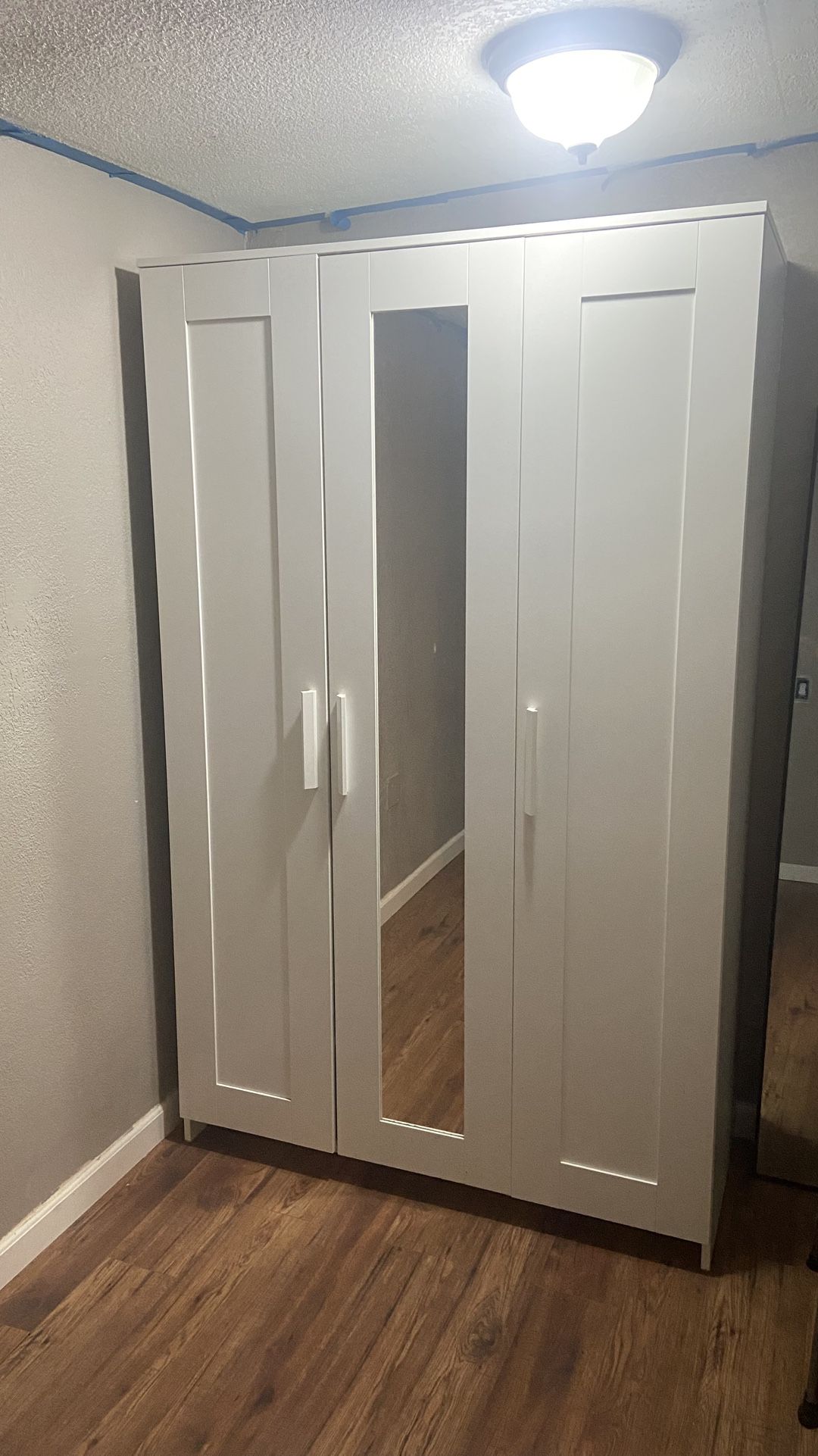 White IKEA Brimnes Wardrobe