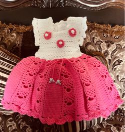Crocheted baby girl dress