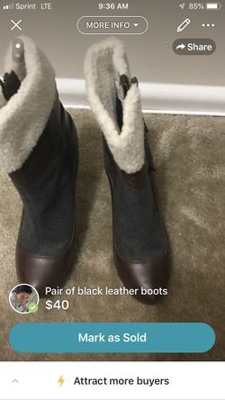 Boots size 9