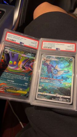 PSA 10 Pokémon Cards Mega Gengar ex & Vaporeon VMAX