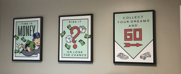 Wall Art - Inspirational Monopoly Wall Art