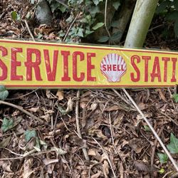 NEW SHELL service station sign 36”x6”