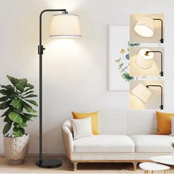 Dimmable Floor Lamp, 1000 Lumens LED Edison Bulb Included