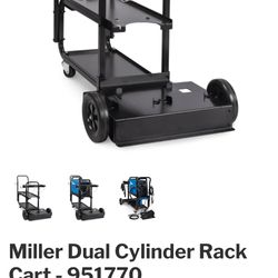 Miller Welding Cart Dual Gas Bottle Holder Brand New