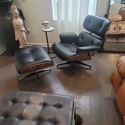 Eames For Herman Miller Vintage Mid Century Lounge Chair and Ottoman (DUPE)