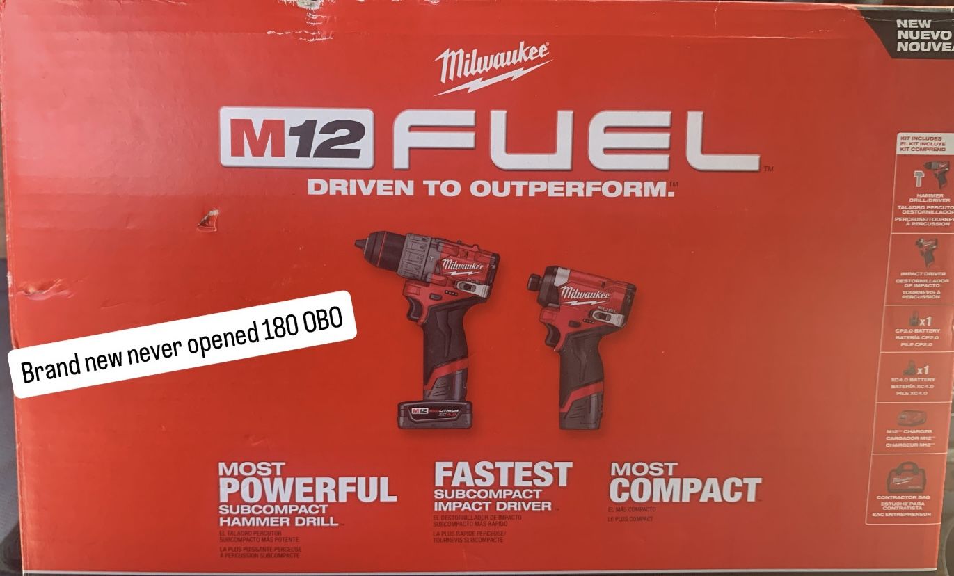 M12 Fuel Drill Set Never Opened