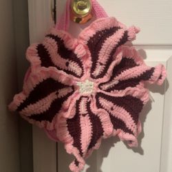 Handmade Crochet Flower Bag 