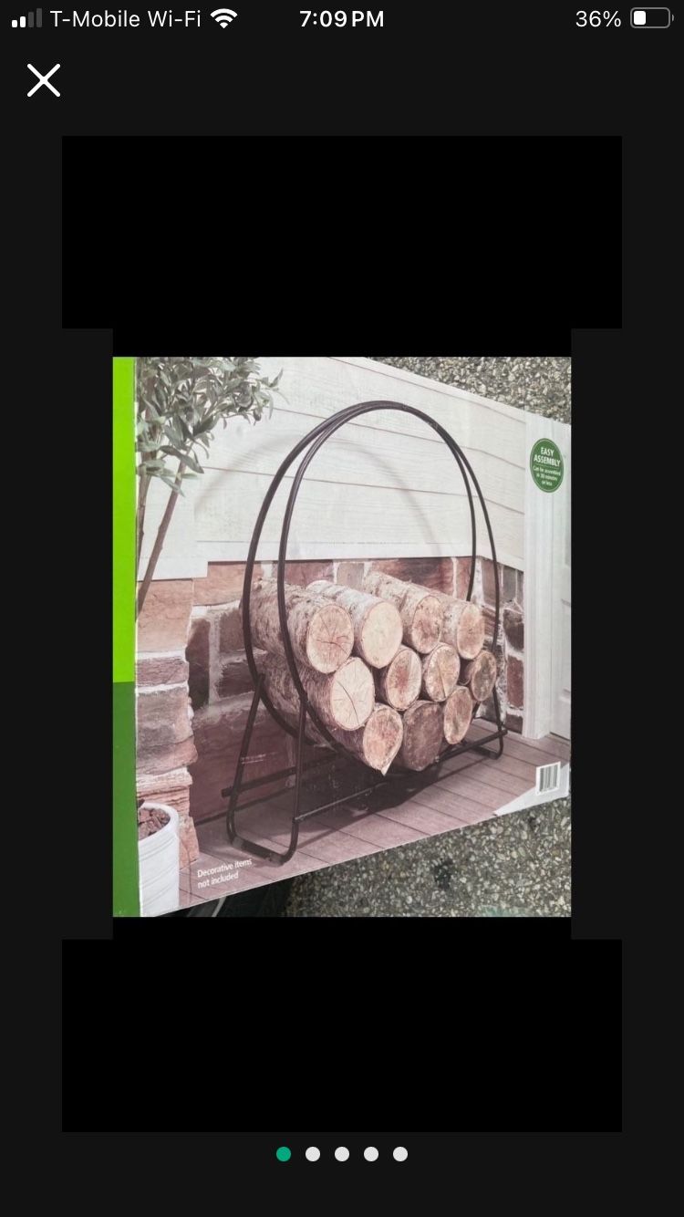 New Firewood Log Rack