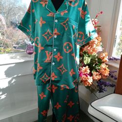 Pajama Set Satin Nightware Loungewear Pjs LONG-SLEEVE AVAILABLE