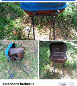 Folding stand American barbecue