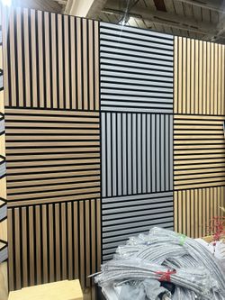 24”×24” Wood Acoustic Decorative Wall Panels – Multiple Styles & Sizes Available