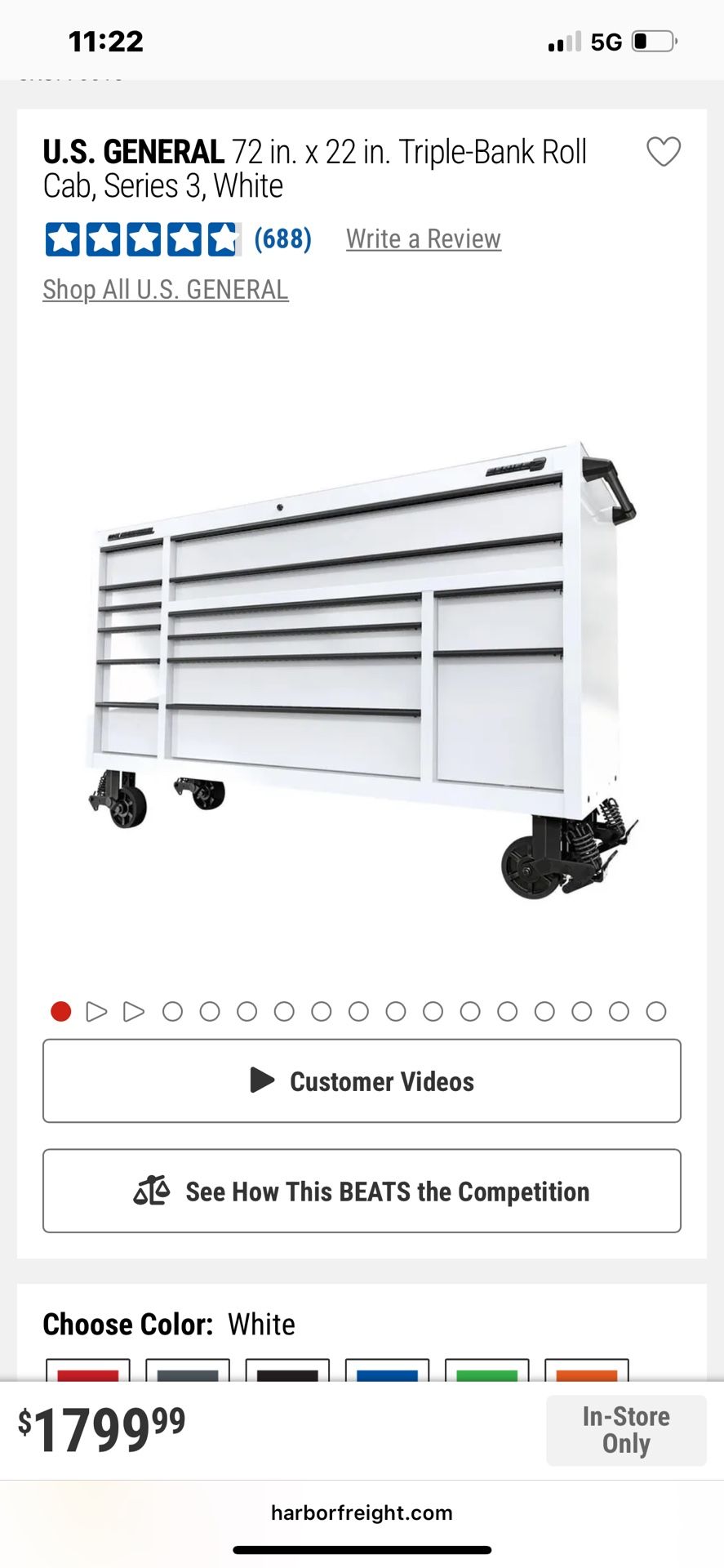 Us General Toolbox 72”