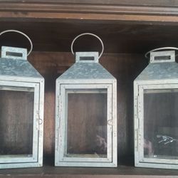 Set Of 3 Lanterns 