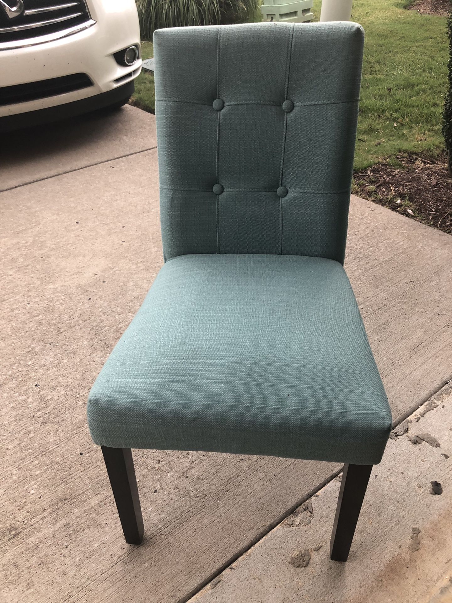 Blue green chair