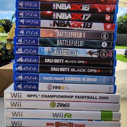 PS4 And Wii Games $5-20 Each