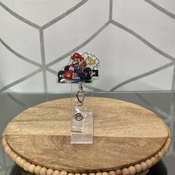 Silver Glitter Badge Reel