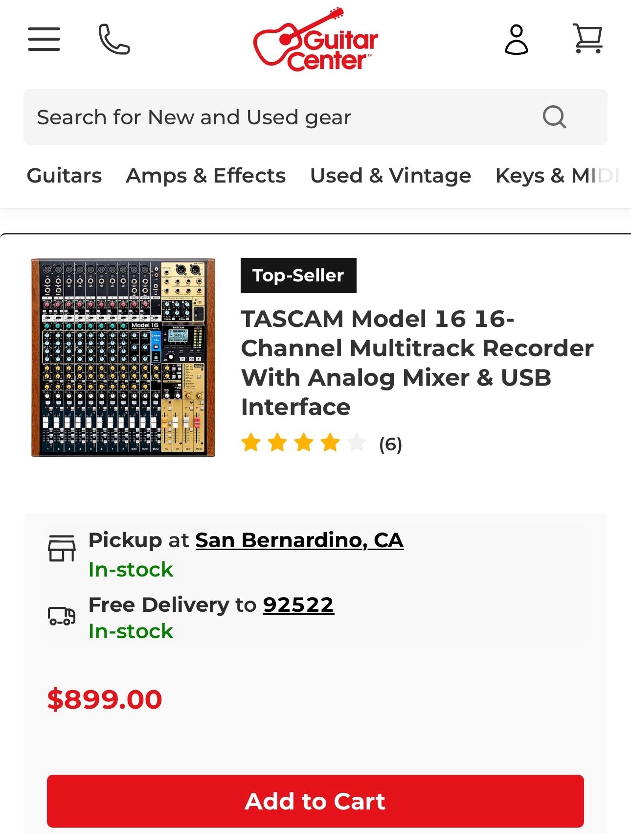 TASCAM Model 16 16- Channel Multitrack Recorder With Analog Mixer & USB Interface (6)