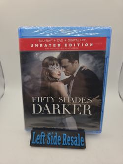Fifty Shades Darker ( Blu-Ray , DVD , 2017 ) - Unrated Edition - Brand New -