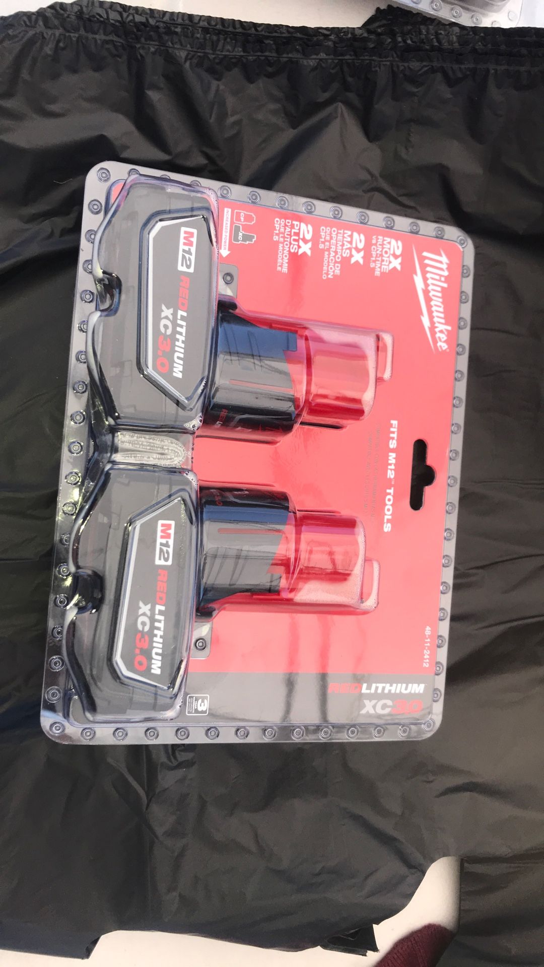 Milwaukee Batteries M12 Red Lithium XC3.0 Pack 2