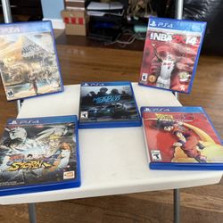 5 PS4 Games 