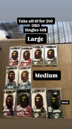 Bape tees 40$
