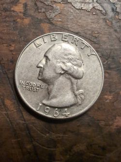 1964 D 25 Cent 90 %silver