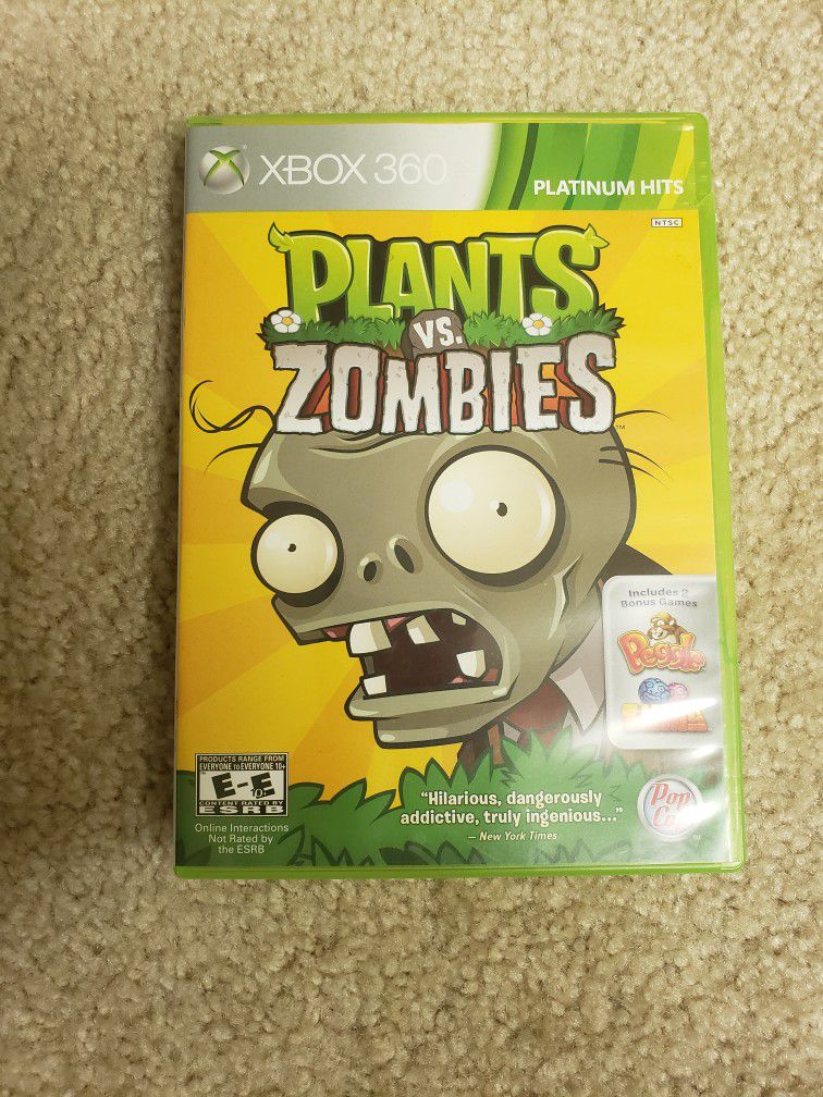 Plants vs. Zombies - XBOX 360 - Complete - Manual