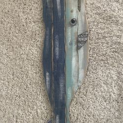 Wood Whale Bathroom Decor 