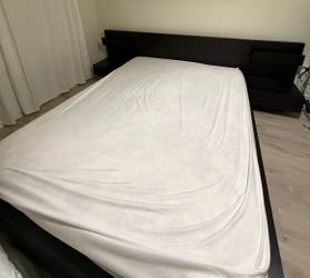 IKEA queen bed with nightstands