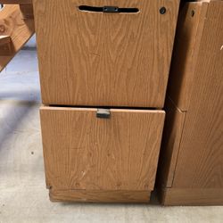 2 Drawer Wooden File Cabinets