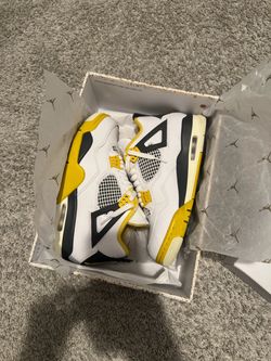 Jordan 4 Retro White and Yellow