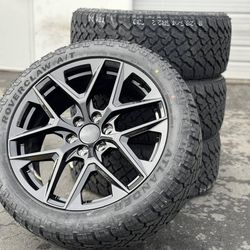 22" Wheels Rims Tires Chevy Silverado Tahoe GMC Sierra Yukon Cadillac