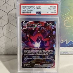 Eternatus VMAX Trainer Gallery Lost Origin PSA 10