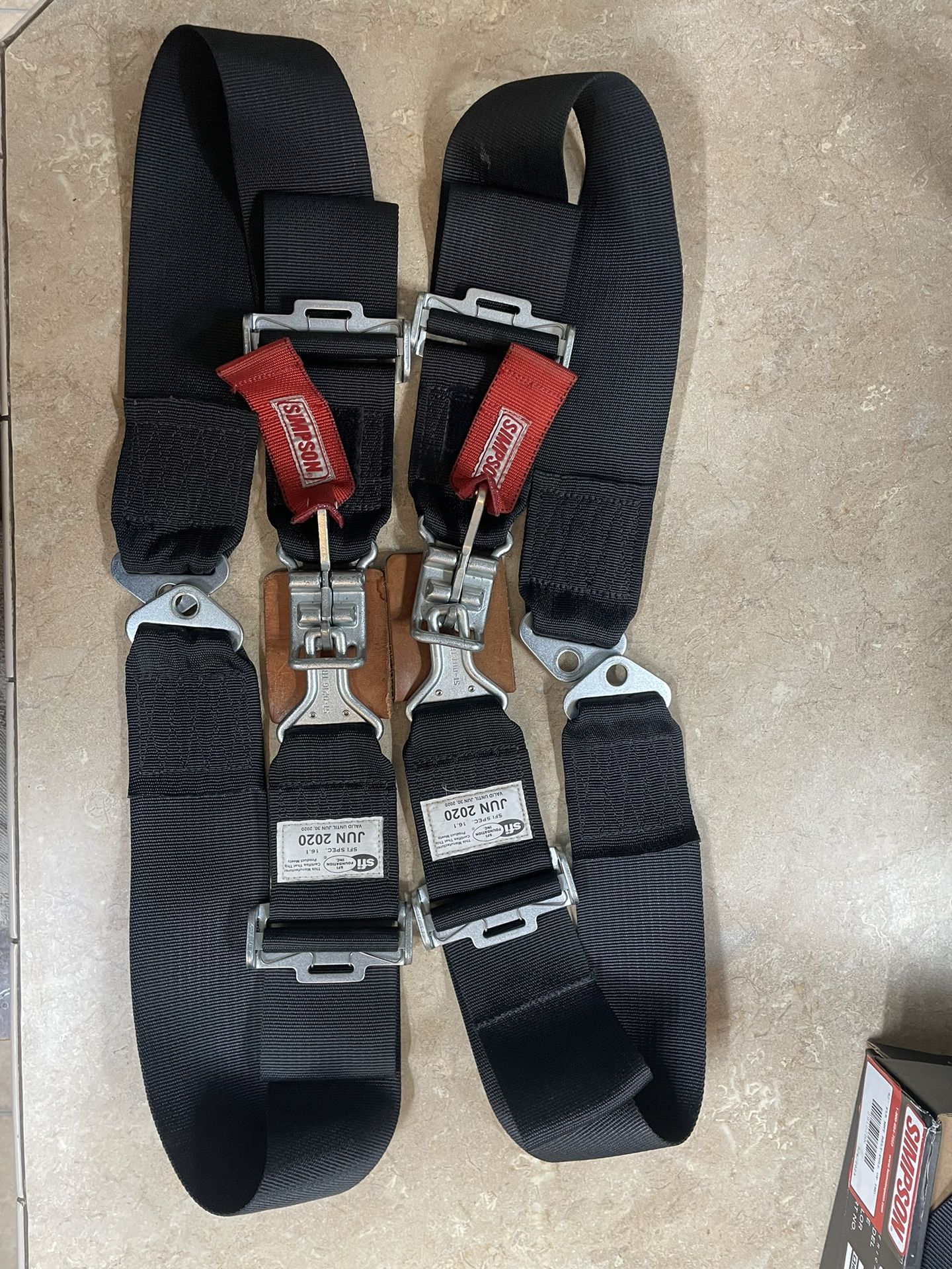 3” Simpson Racing Lap Belts Set Of 2