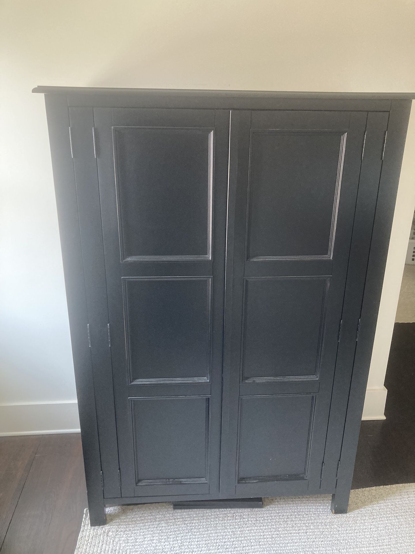Black Cabinet With Shelves - Free Need Gone